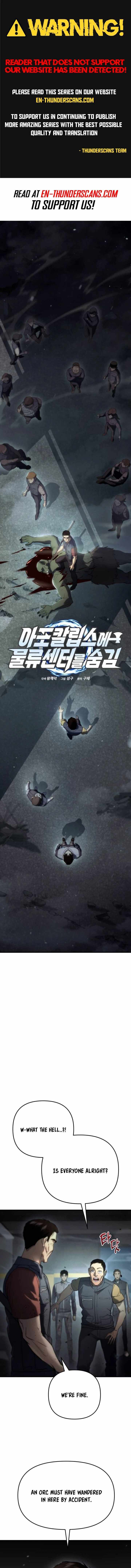 Hiding a Logistics Center in The Apocalypse chapter 4 page 1