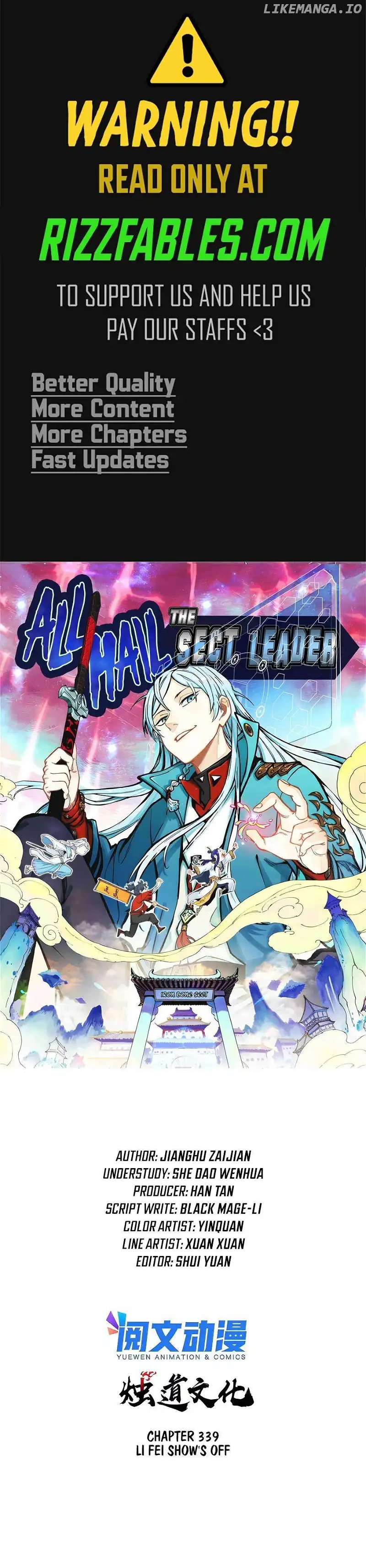 All Hail the Sect Leader chapter 339 page 1