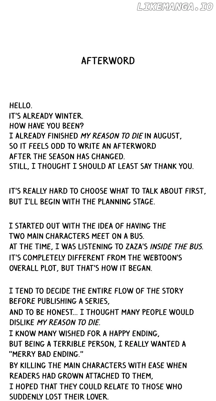 What I Decided to Die For chapter 98.5 page 1