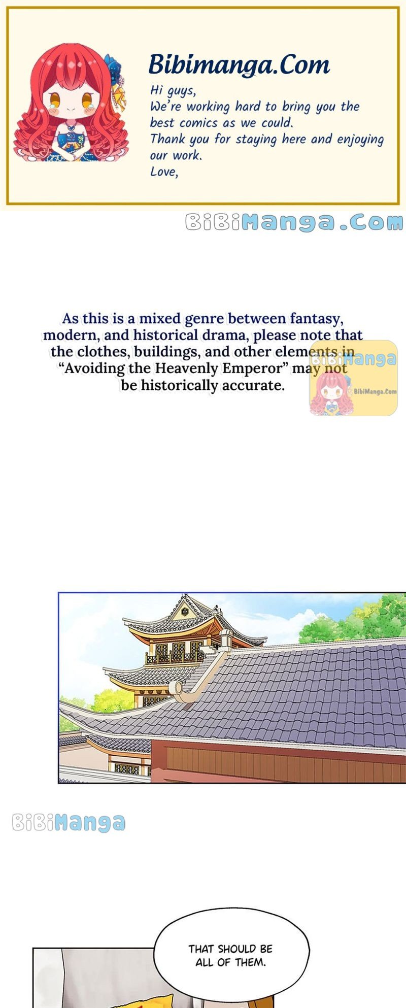 Avoiding the Heavenly Emperor chapter 32 page 1