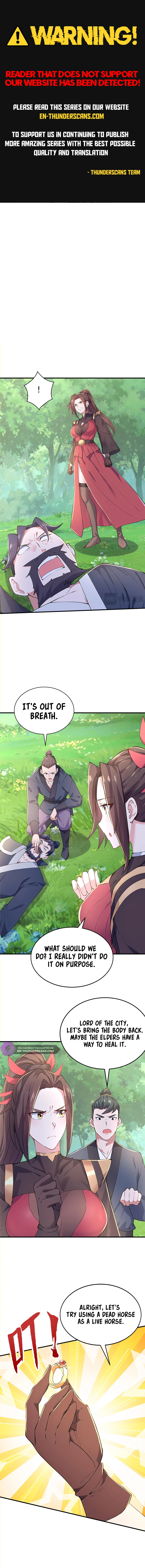 I Get Stronger Just by Lying down while My Apprentice Cultivates chapter 41 page 1