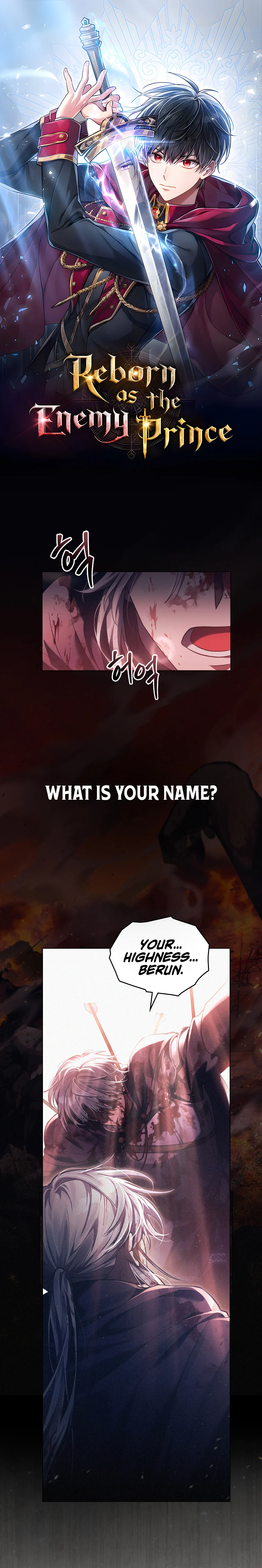 Living as the Enemy Prince chapter 0 page 1
