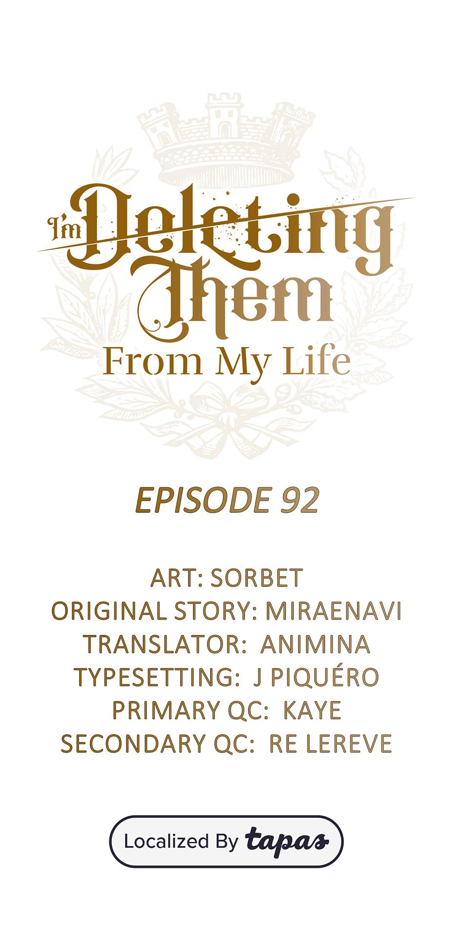 I Will Remove Them From My Life chapter 92 page 1