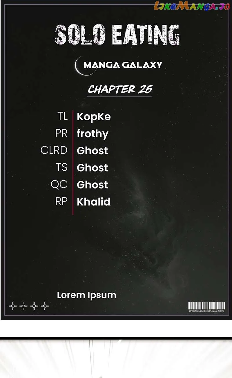 Solo Eating chapter 25 page 1