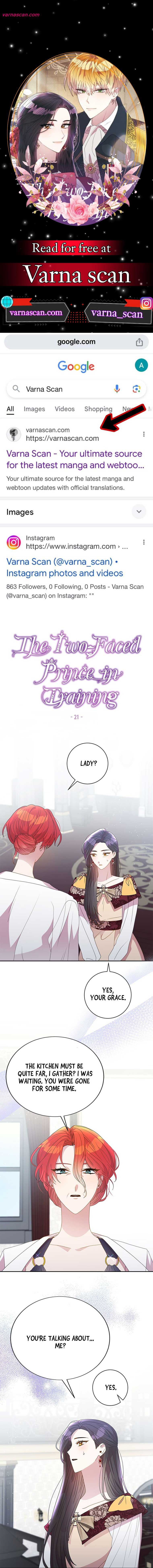 The Two-Faced Prince in Training chapter 21 page 1