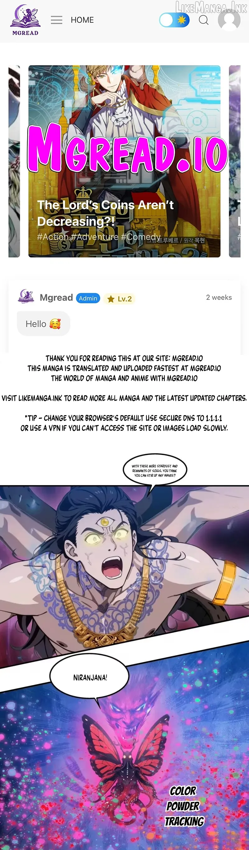 The Evil God Descends, I Own Great Hell chapter 115 page 1