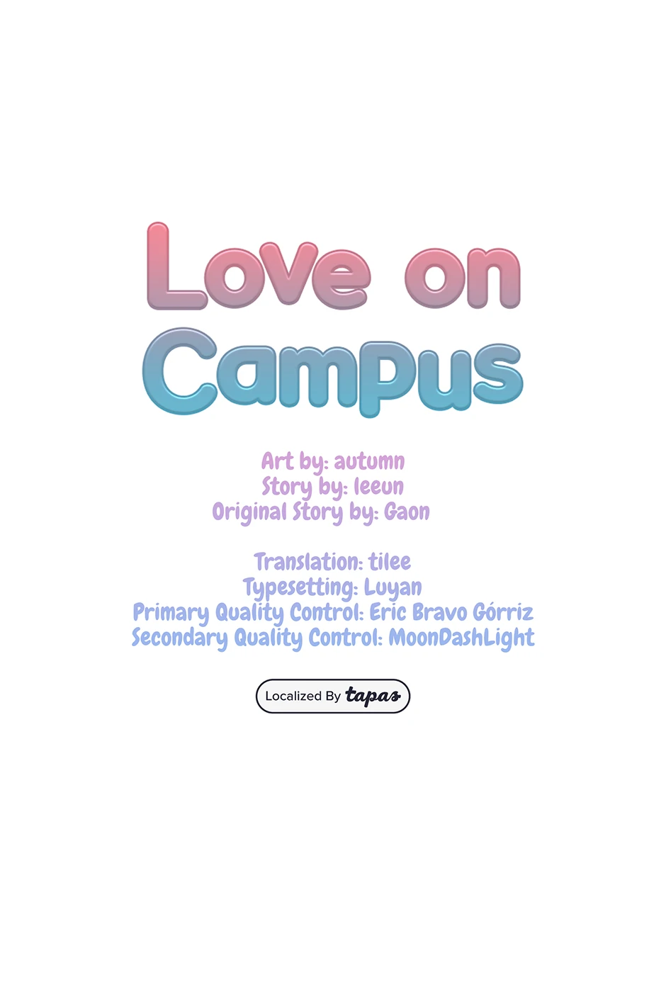 Love on Campus chapter 78 page 1