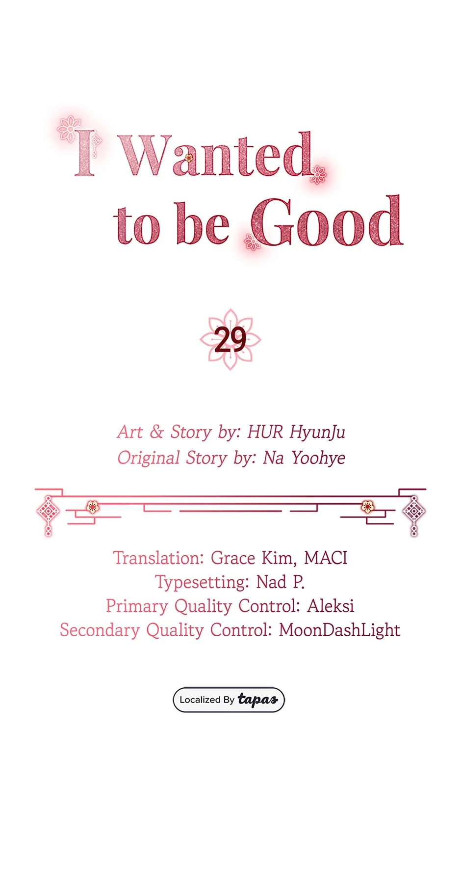 I Want to Live a Good Life chapter 29 page 1