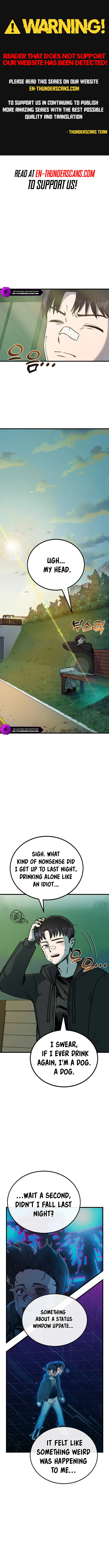 My Status Window is on Strike chapter 1 page 1