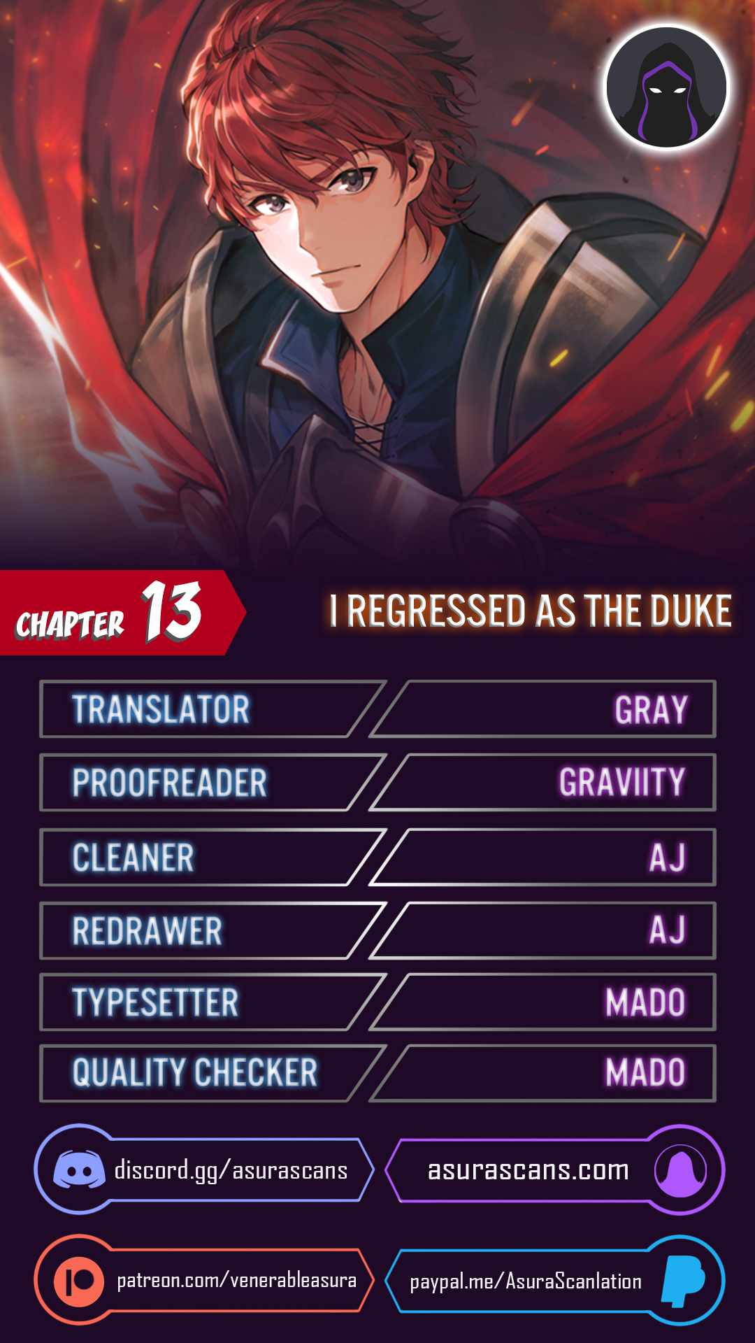I Regressed As The Duke chapter 13 page 1