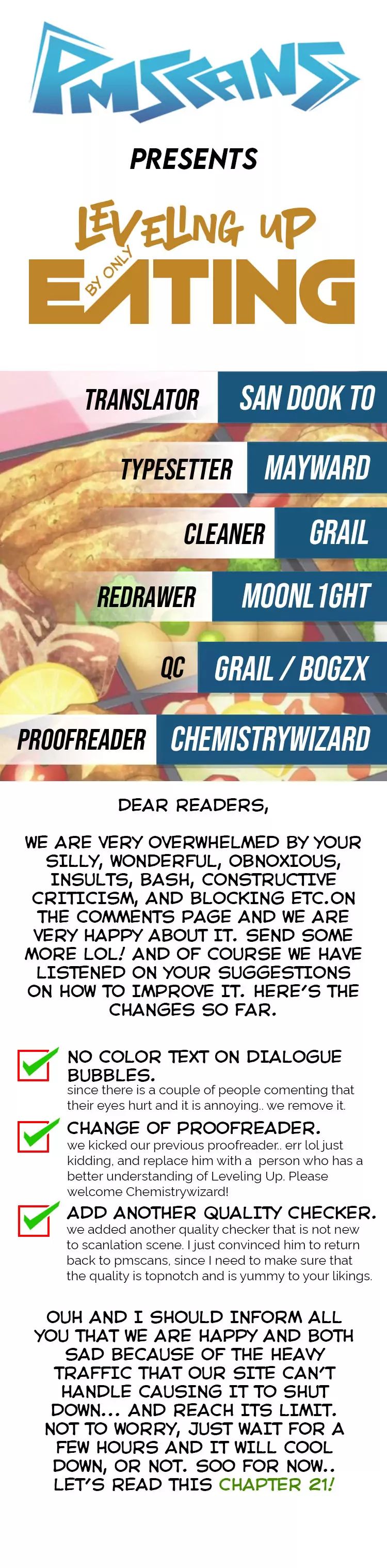Leveling Up, By Only Eating! chapter 21 page 1