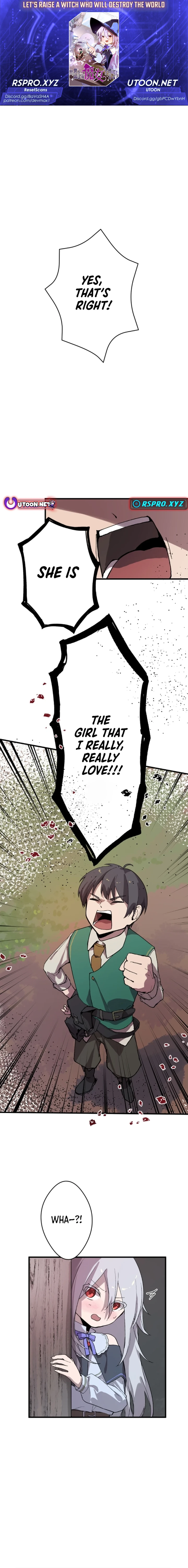 Let’s raise a witch who will destroy the world chapter 8 page 1