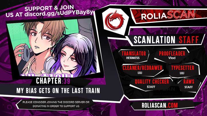 My bias gets on the last train chapter 39 page 1