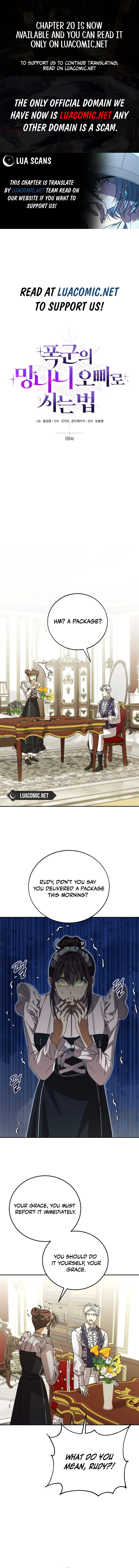 How to Live as a Tyrant’s Spoiled Brat chapter 8 page 1
