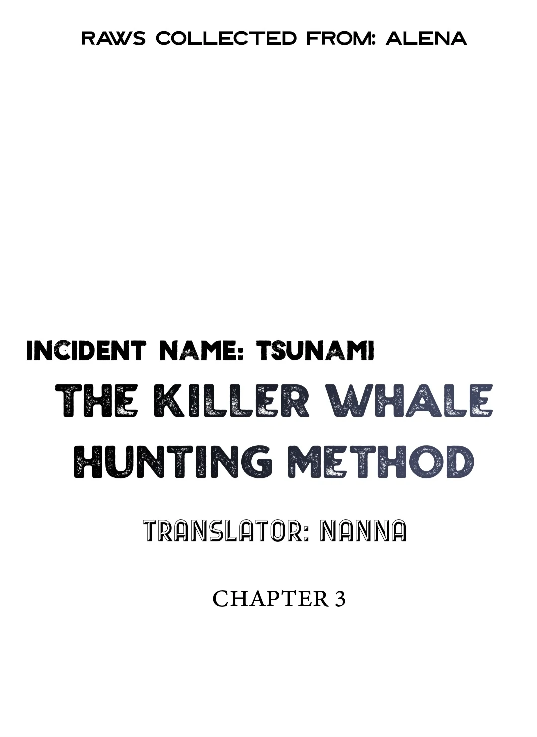 Incident Named Tsunami: Killer Whale Hunting Method chapter 3 page 8