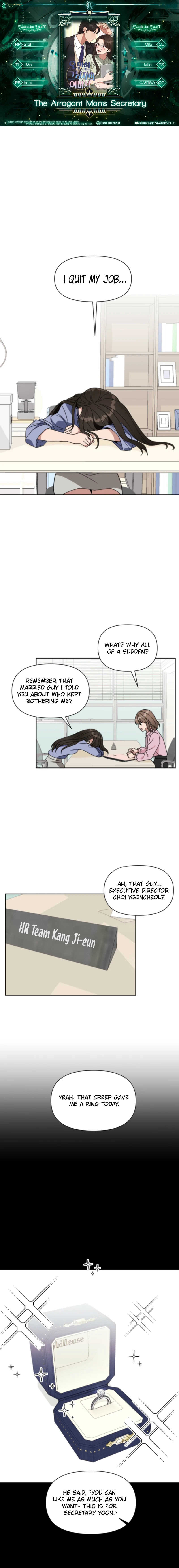 The Arrogant Man’s Secretary chapter 1 page 1