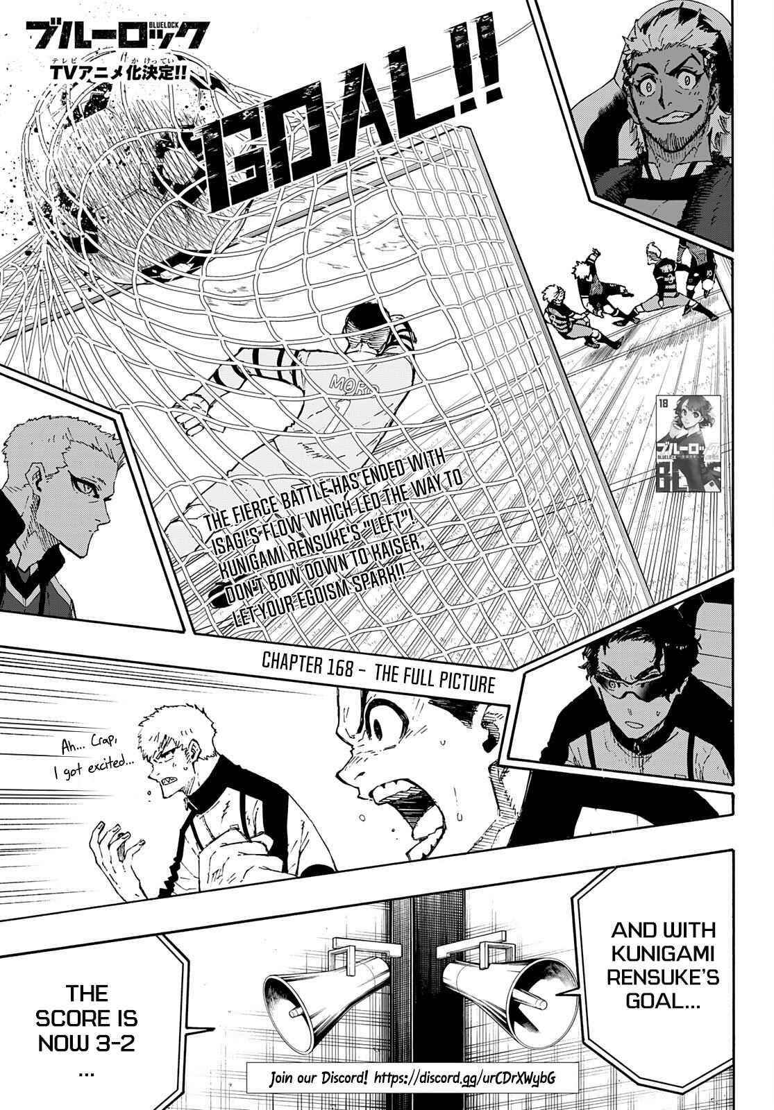 Blue Lock chapter 168 page 1
