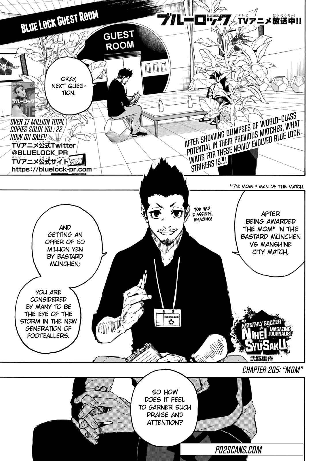 Blue Lock chapter 205 page 1
