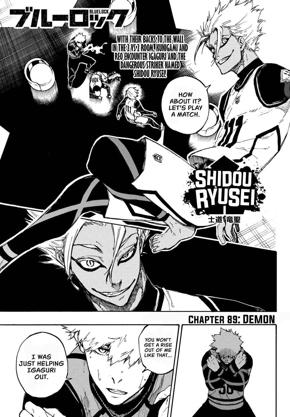 Blue Lock chapter 89 page 1