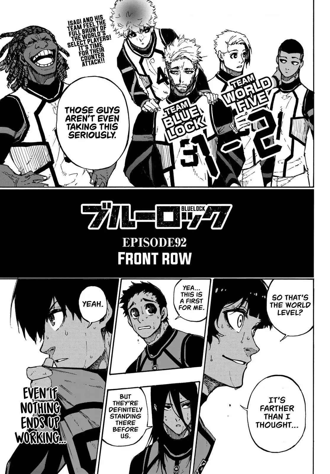 Blue Lock chapter 92 page 1