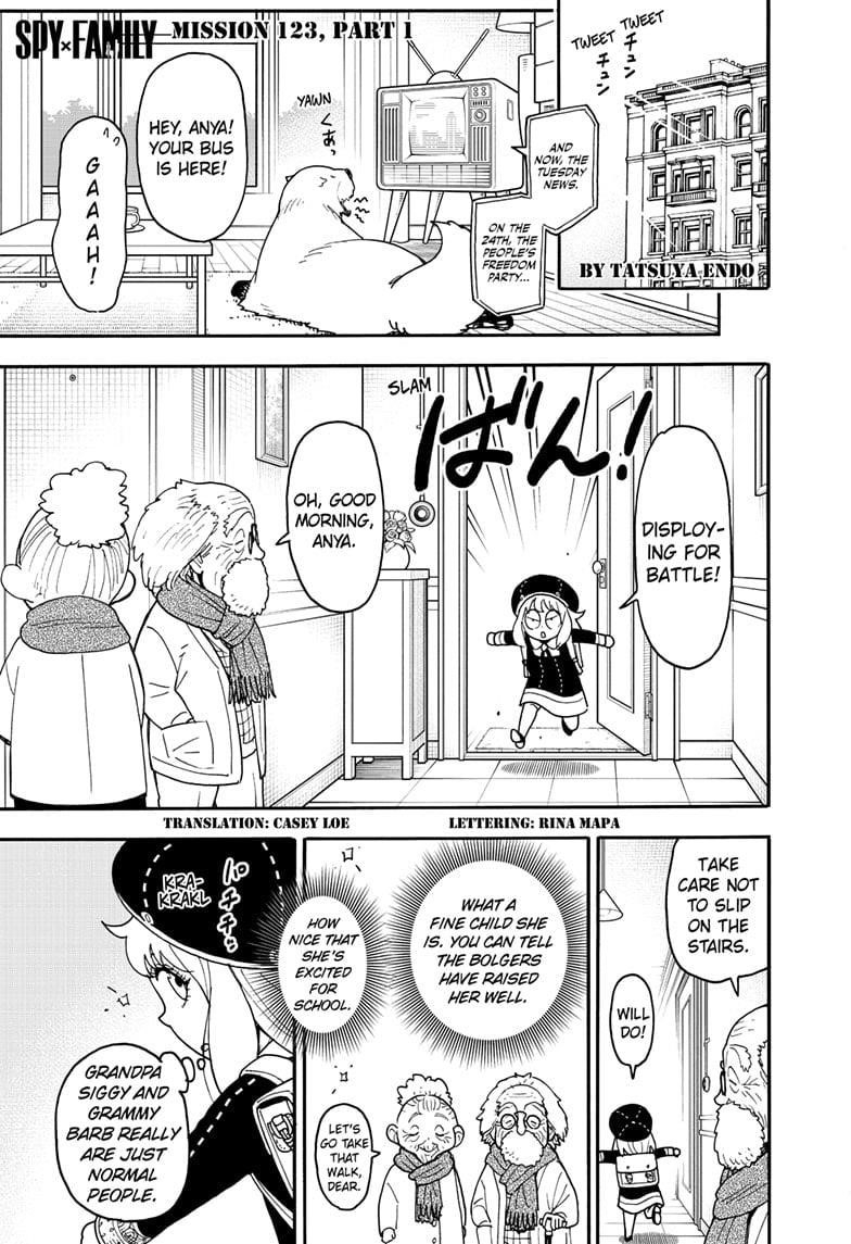 Spy X Family chapter 123.1 page 1