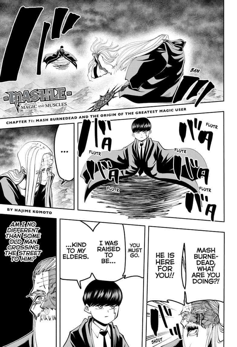 Mashle chapter 71 page 1