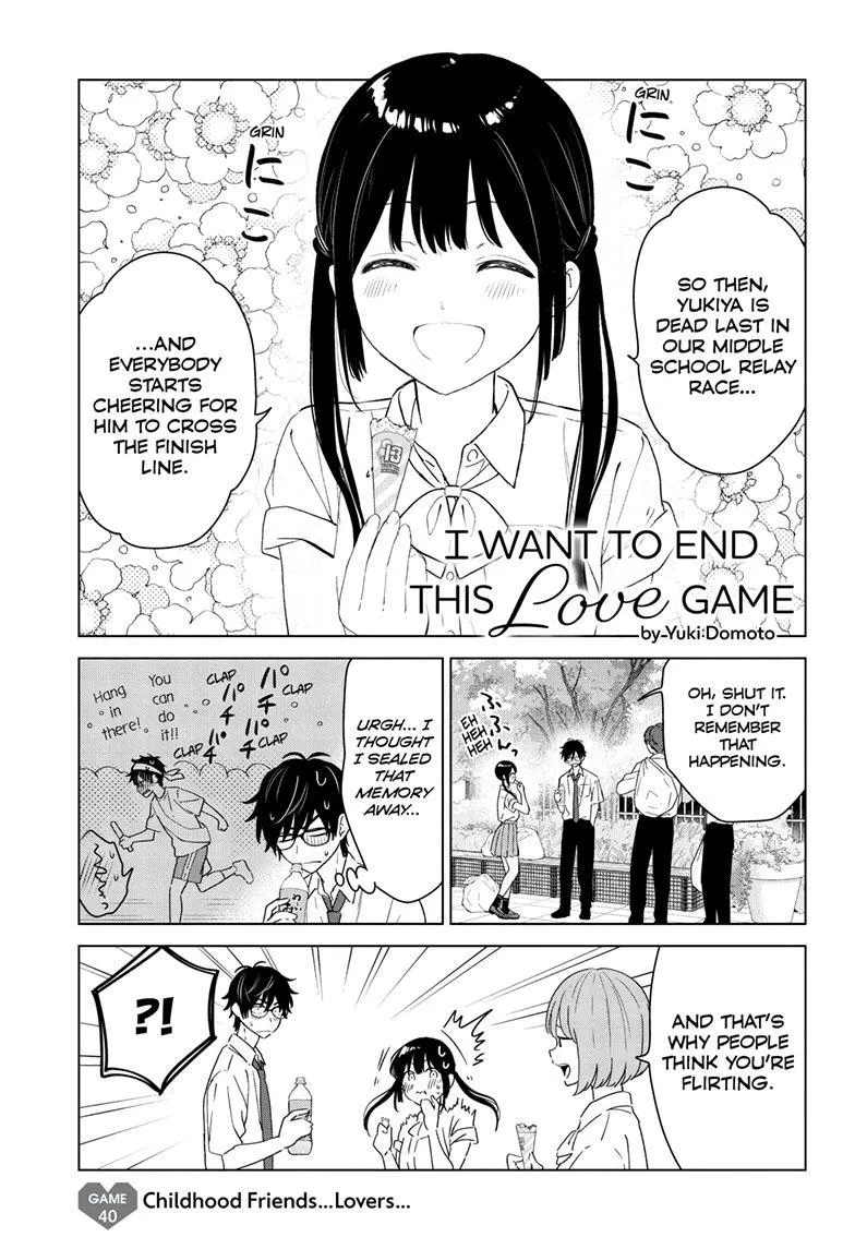 Aishiteru Game wo Owarasetai chapter 40 page 1