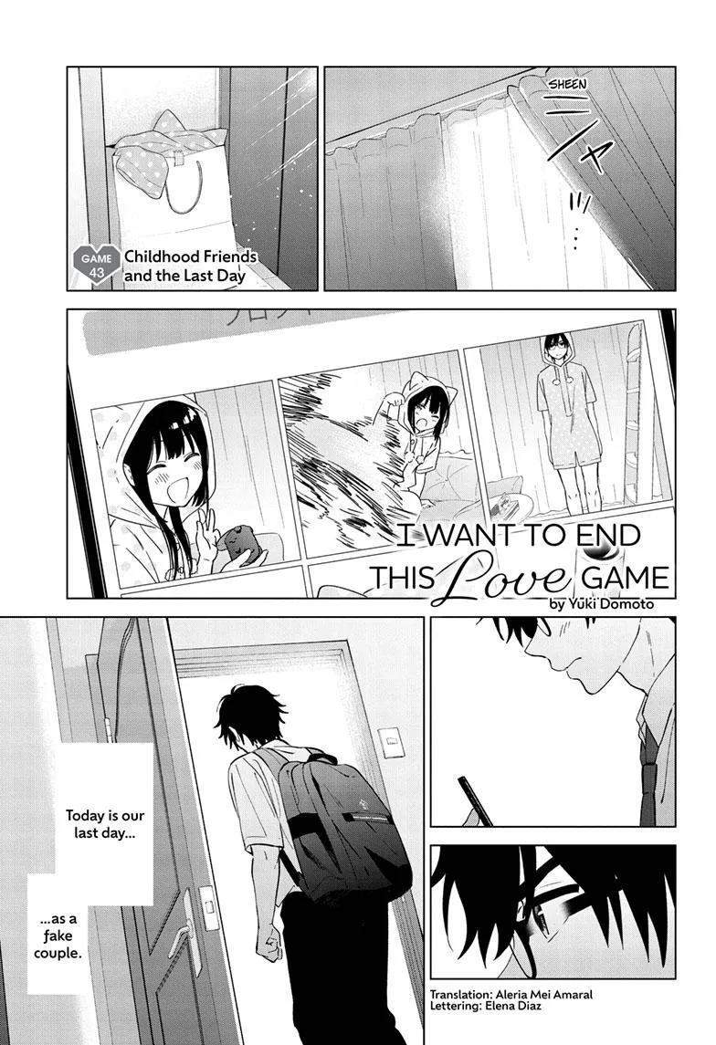 Aishiteru Game wo Owarasetai chapter 43 page 1