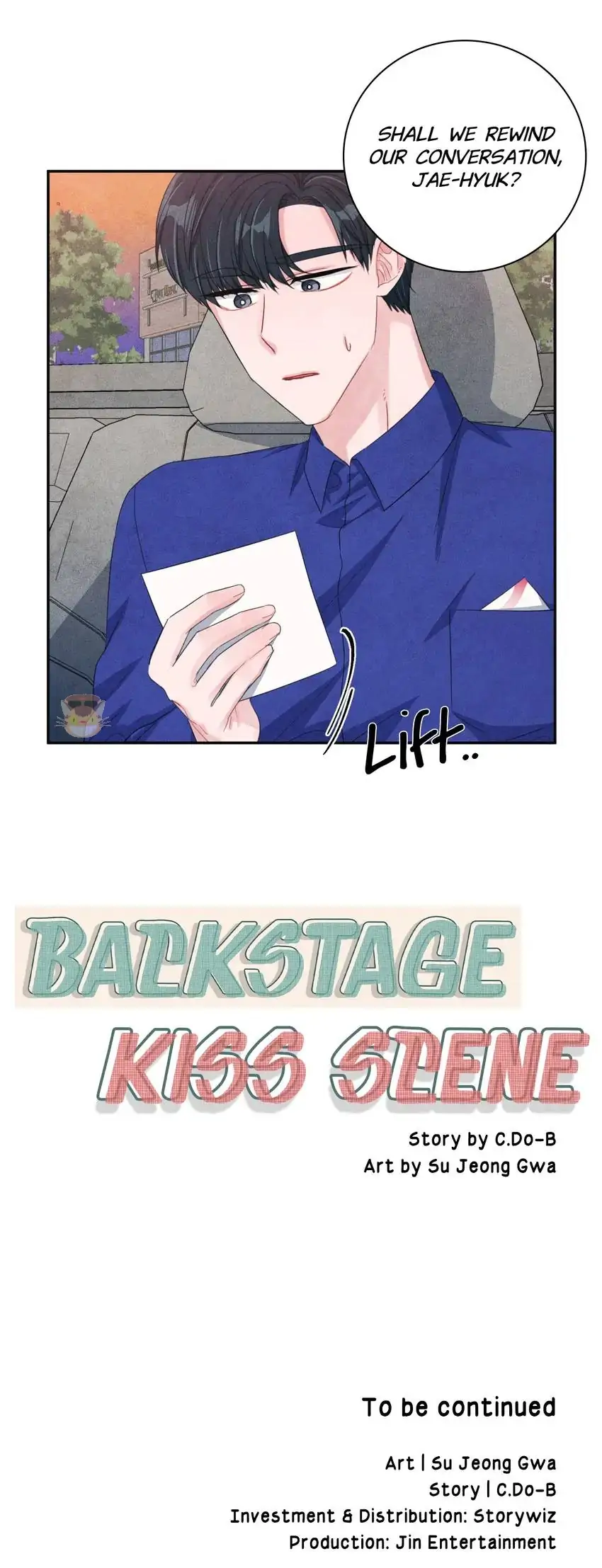 Backstage Kiss Scene chapter 34 page 33