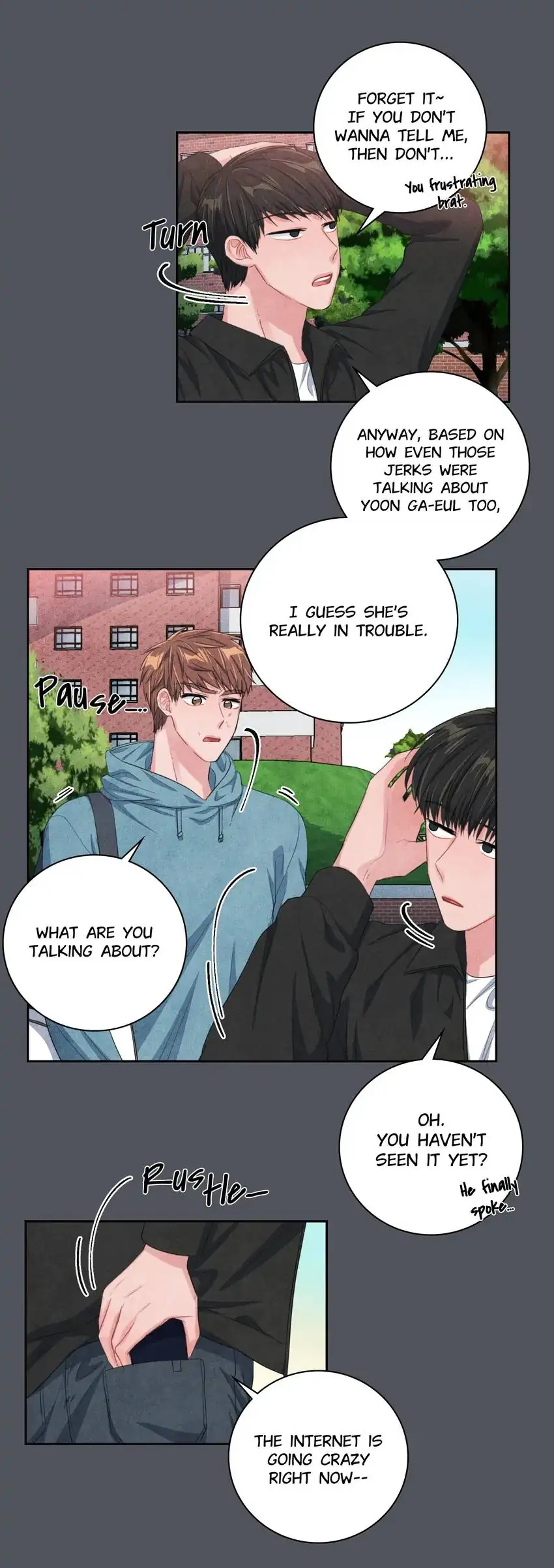 Backstage Kiss Scene chapter 37 page 15