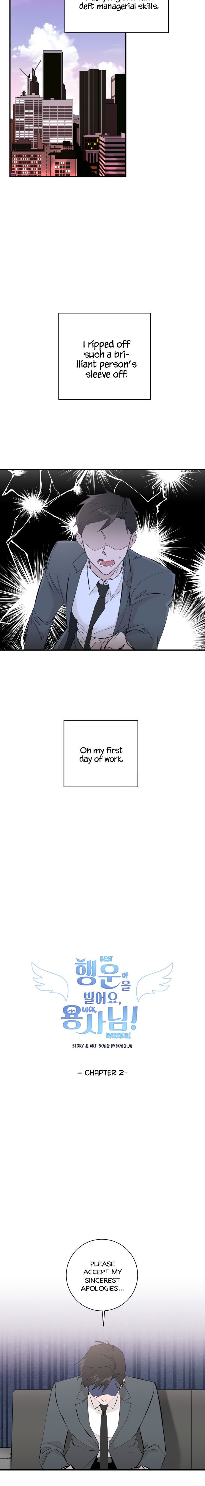 Best Of Luck, Warrior! chapter 2 page 2