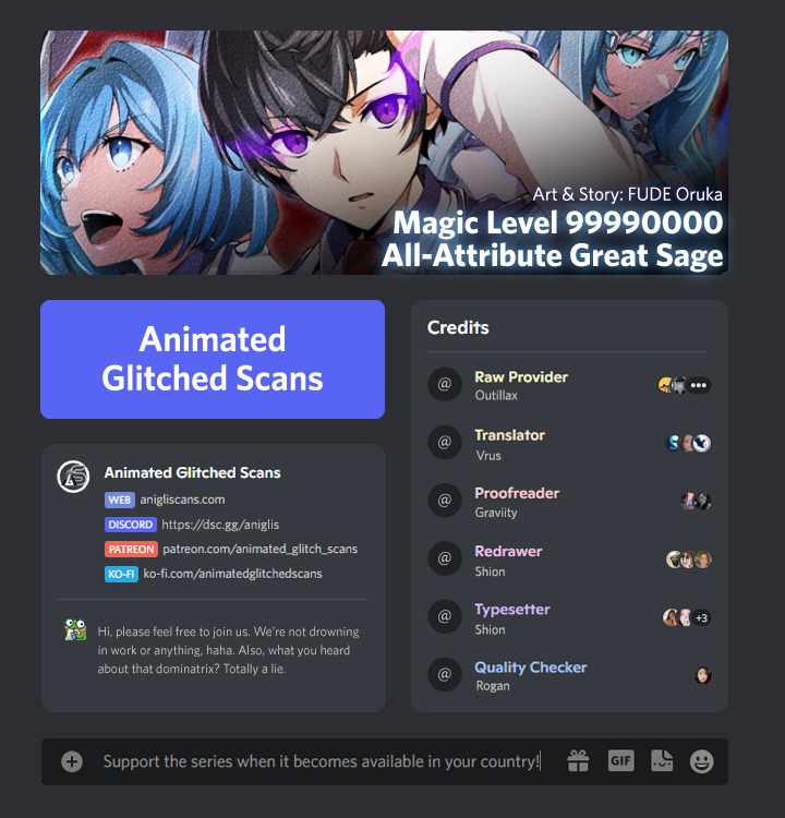 Magic Level 99990000 All-Attribute Great Sage chapter 39 page 1