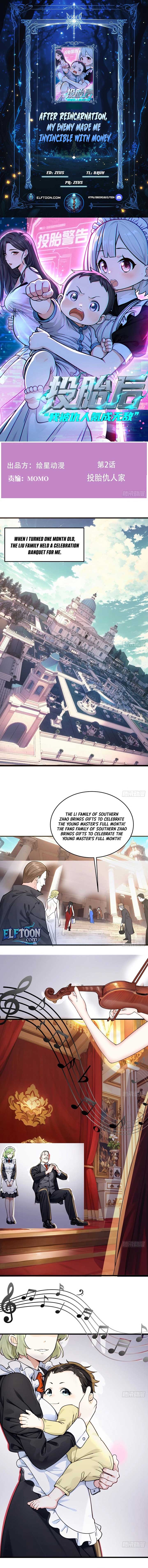 After Reincarnation, My Enemy Made Me Invincible with Money chapter 2 page 1