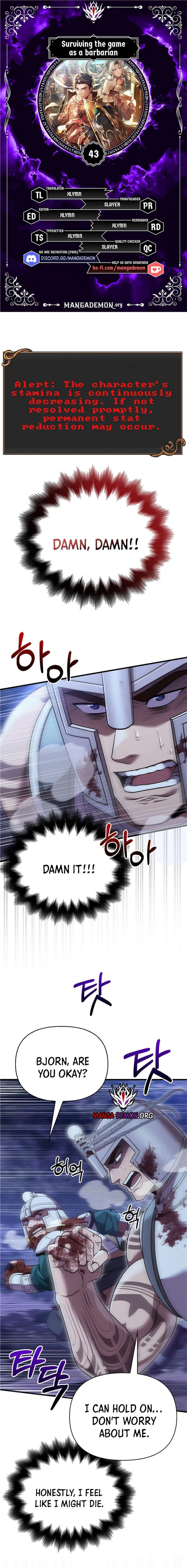 Surviving The Game as a Barbarian chapter 43 page 1