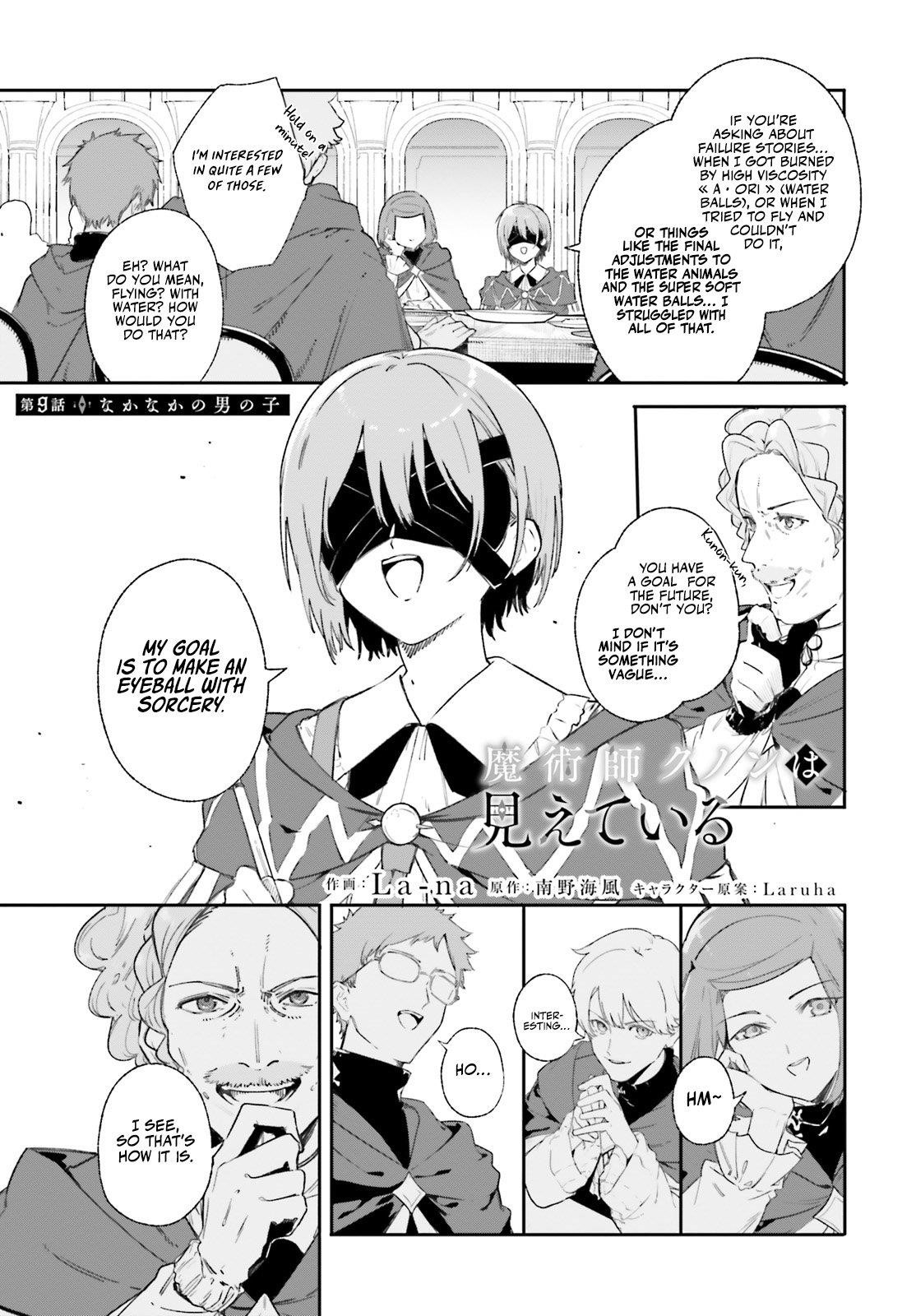Kunon the Sorcerer Can See Through chapter 9 page 1