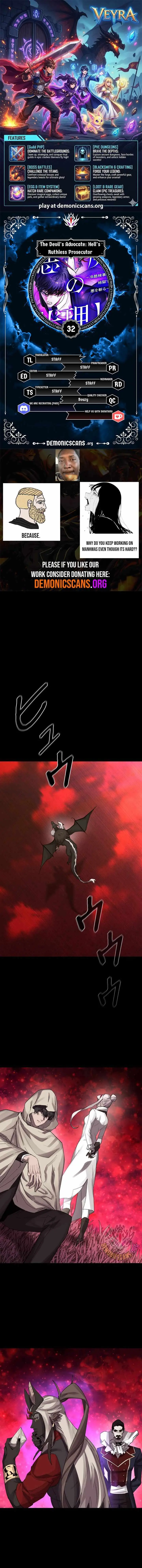 The Devil’s Advocate: Hell’s Ruthless Prosecutor chapter 32 page 1