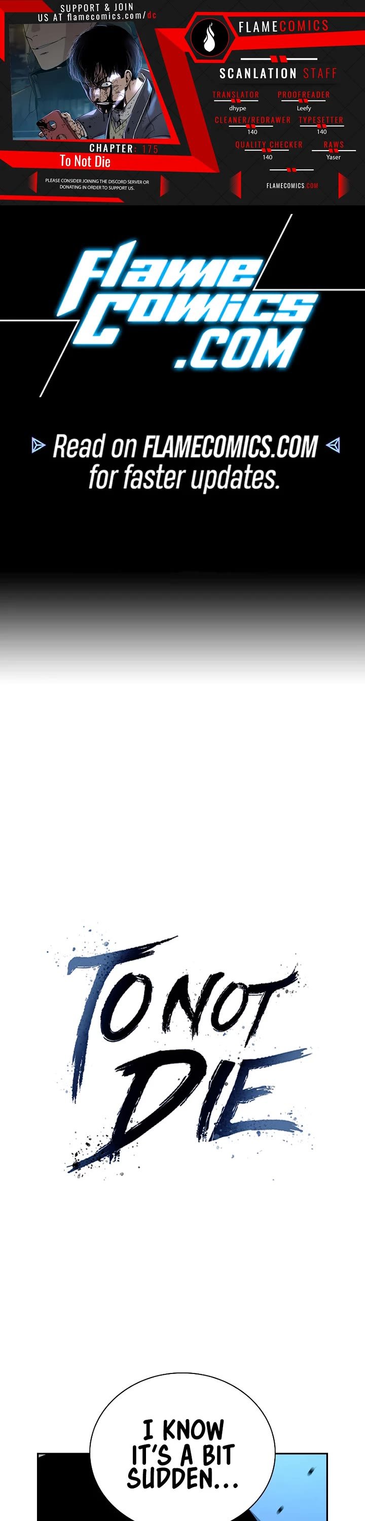 To Not Die chapter 175 page 1