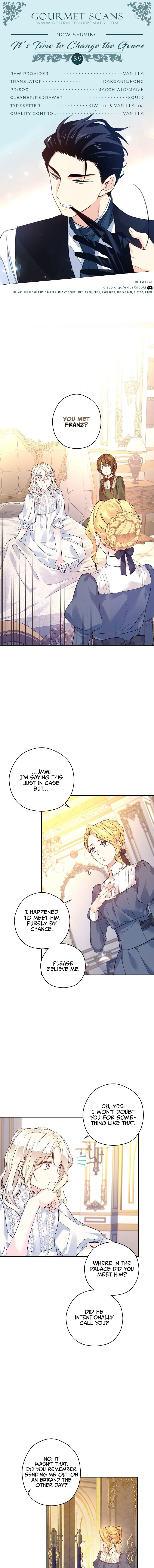 It’s Time to Change the Genre chapter 89 page 1