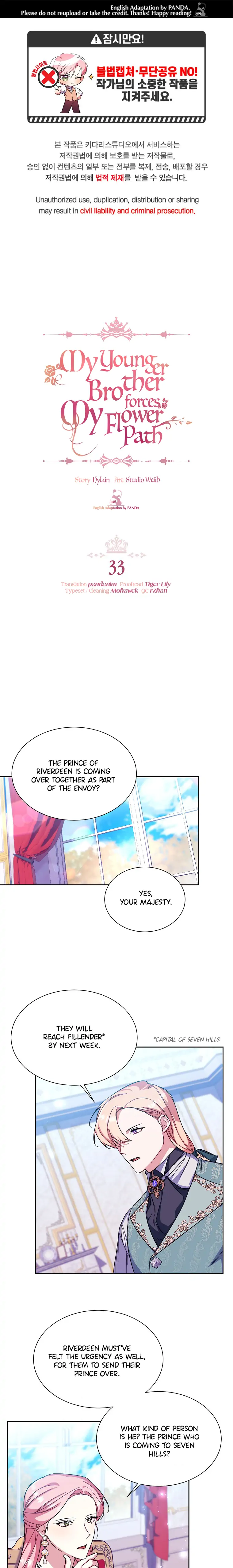 My younger brother forces my flower path chapter 33 page 1