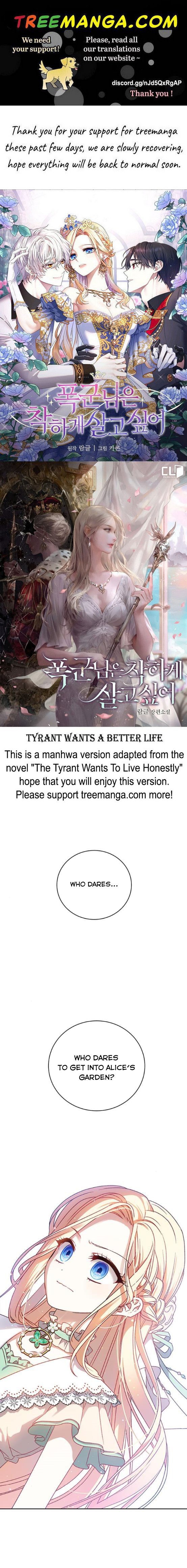 Tyrant wants a better life chapter 2 page 1