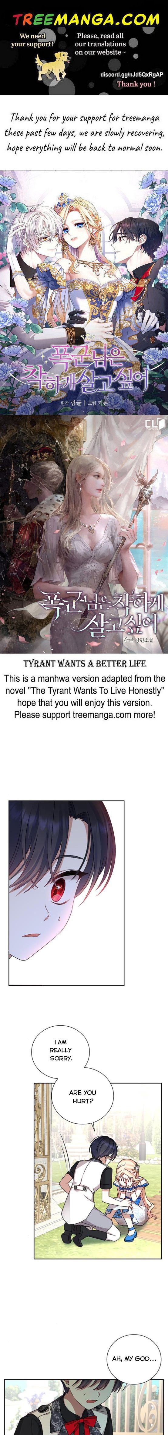 Tyrant wants a better life chapter 3 page 1