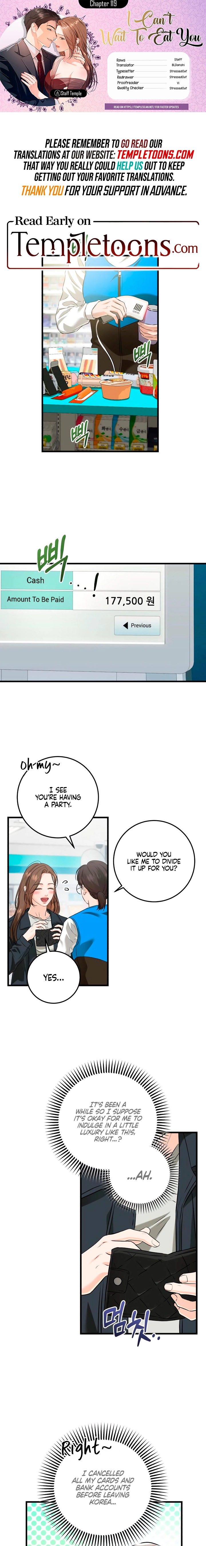 I Can’t Wait To Eat You chapter 119 page 1