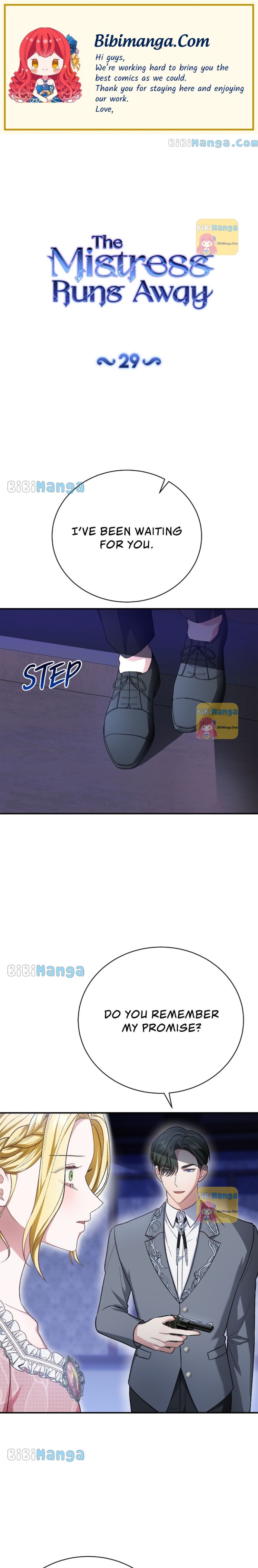 The Mistress Runs Away chapter 29 page 1