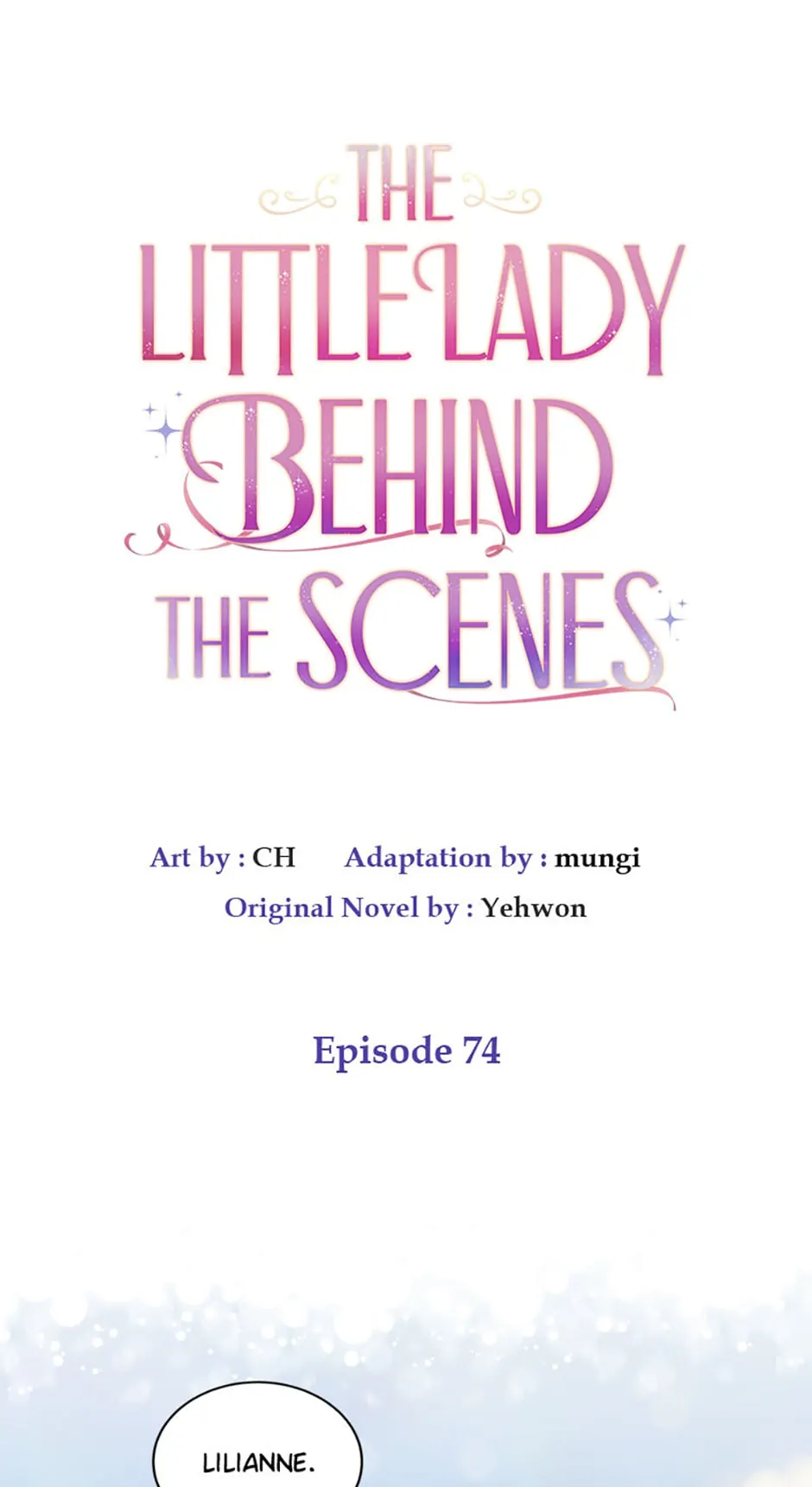 The Little Lady Behind The Scenes chapter 74 page 1