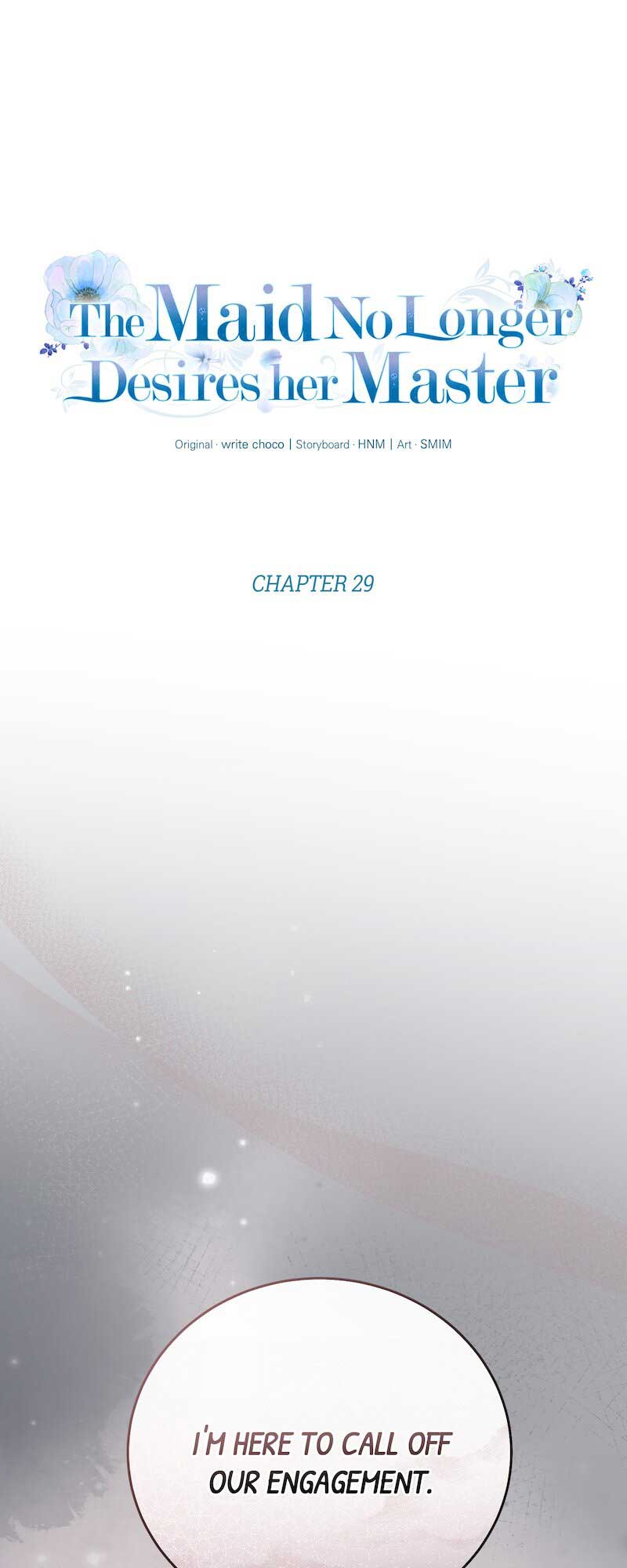 The Maid No Longer Desires her Master chapter 29 page 1