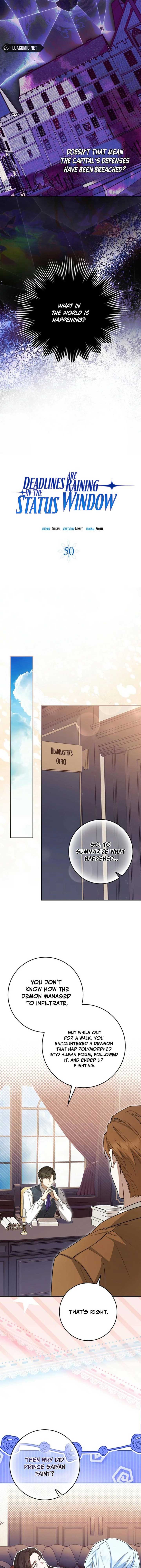 Deadlines are Raining in the Status Window chapter 50 page 2
