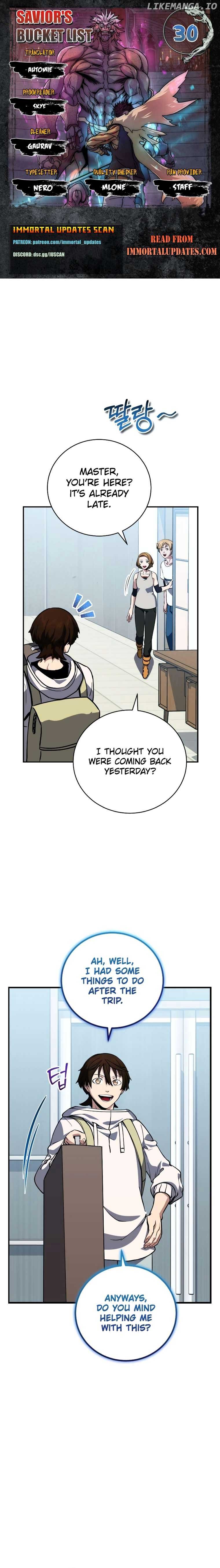 The Savior’s Bucket List chapter 30 page 1