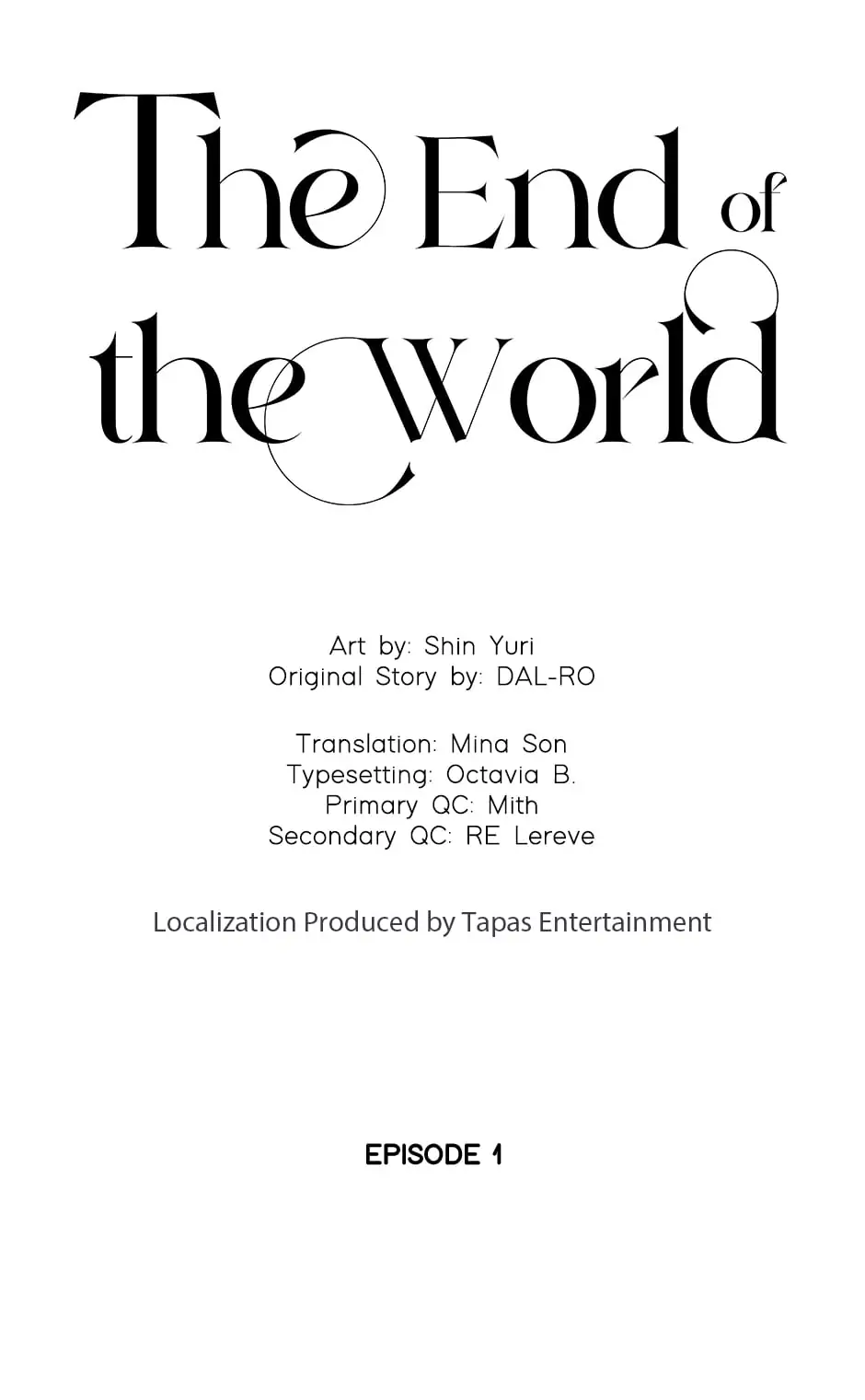 The End of the World chapter 1 page 1