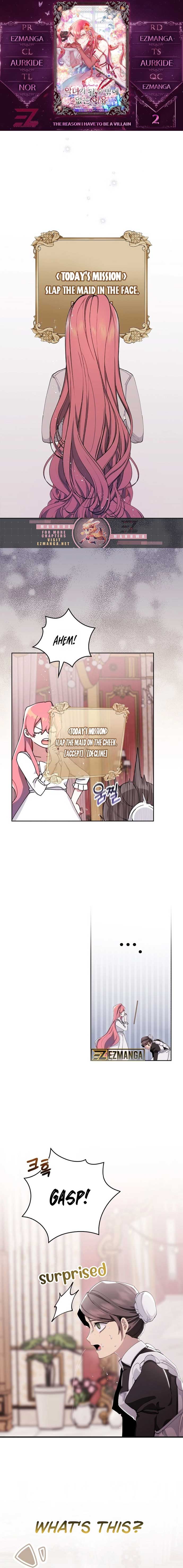 The Reason I Have to Be a Villain chapter 2 page 1