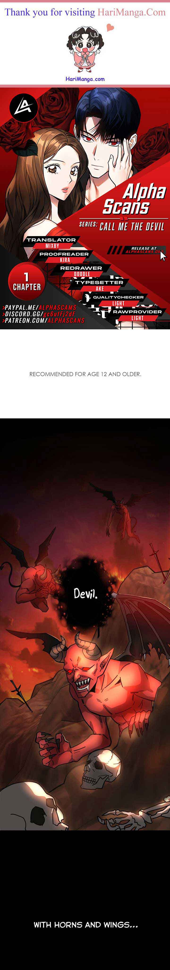 Call me the Devil chapter 1 page 1